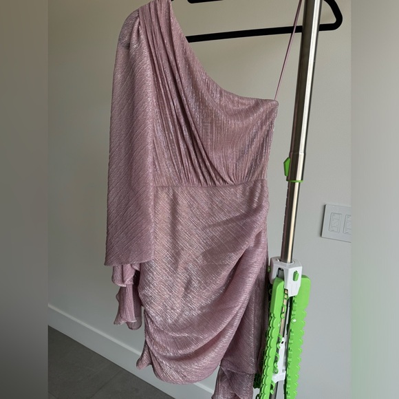 NWT Patbo One Shoulder Mini Dress in pink - Picture 13 of 14